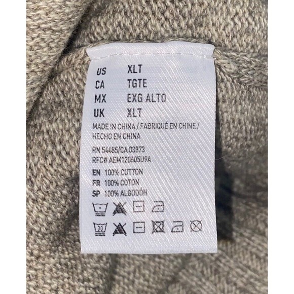 American Eagle Outfitters XLT Mock Neck Pullover Men’s Heavy Warm Sweater - Picture 7 of 7